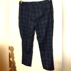 Violet and Rose 14W Navy Plaid Pants